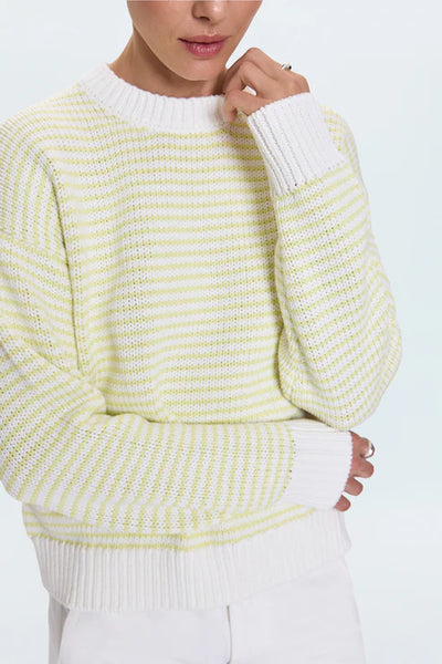 aura relaxed crew neck sweater