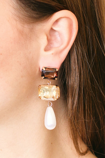 alexis pearl drop earrings