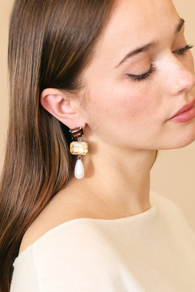alexis pearl drop earrings