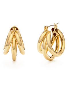 triple hoop earring