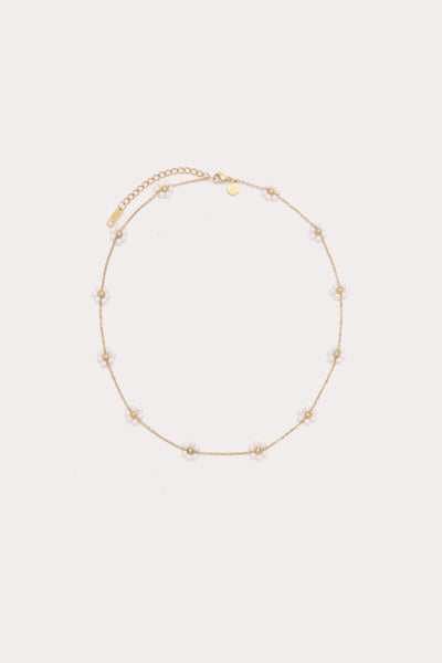 beaded flower necklace