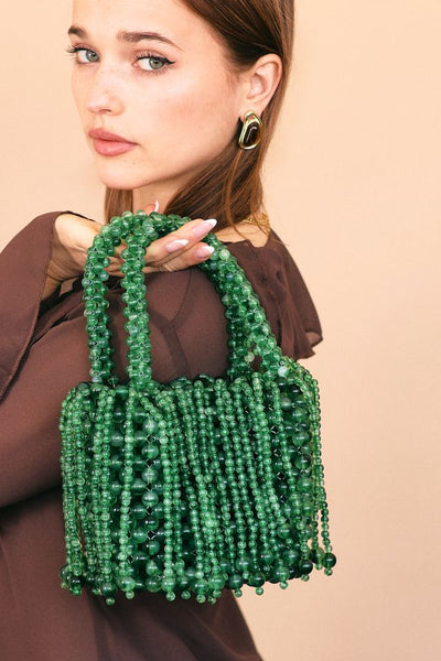 beaded fringe bag