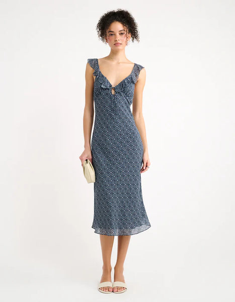 butterfly midi dress