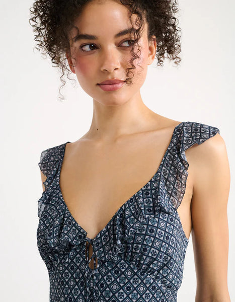 butterfly midi dress