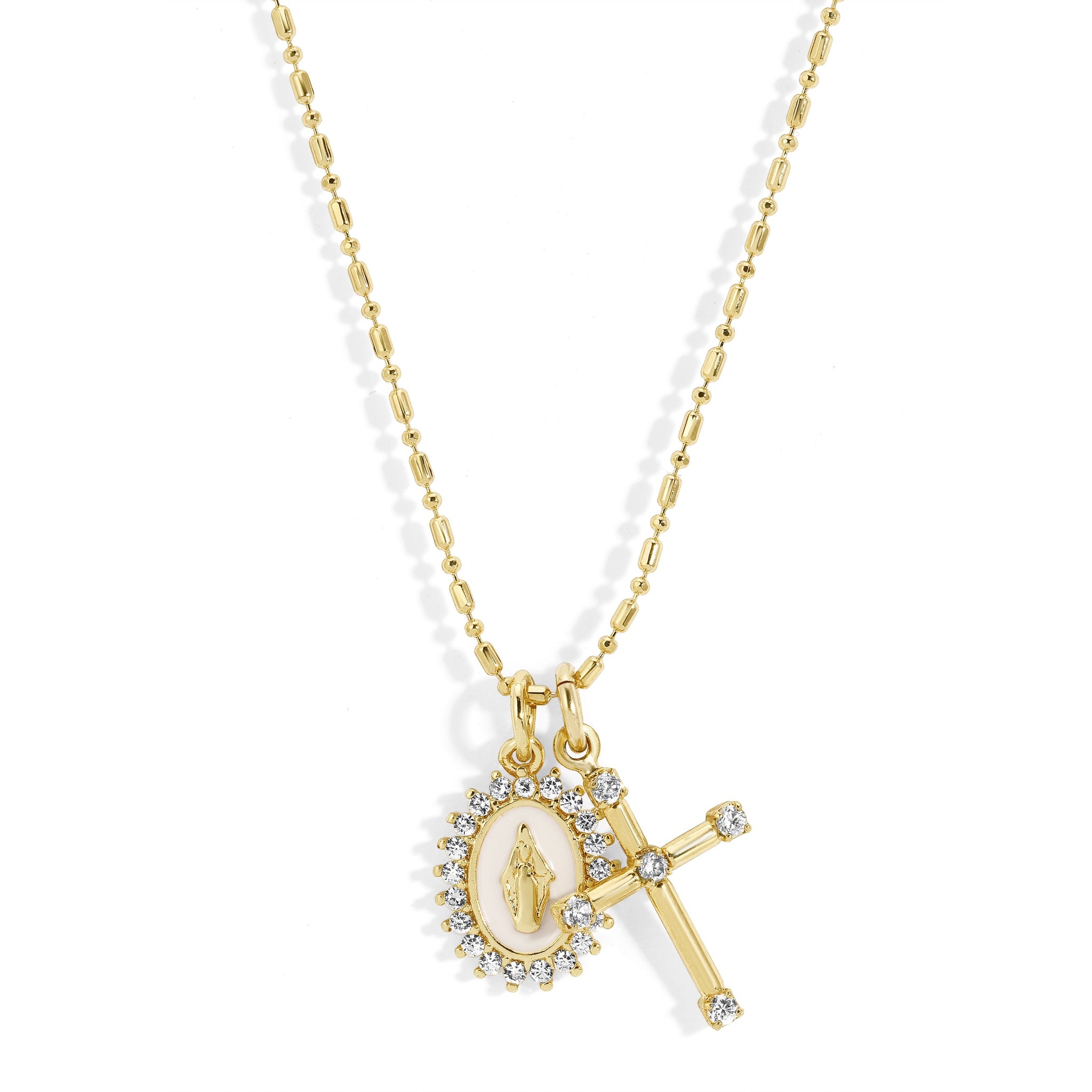 virgin maria necklace