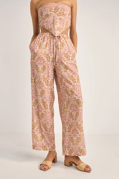 paisley drawstring pant