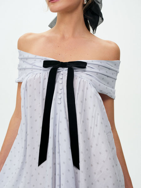 piper polka dot mini dress