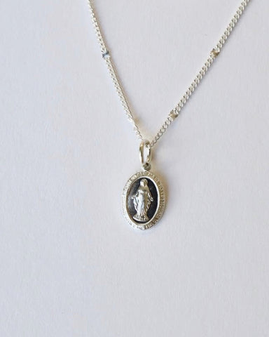 virgin mary mini neclace