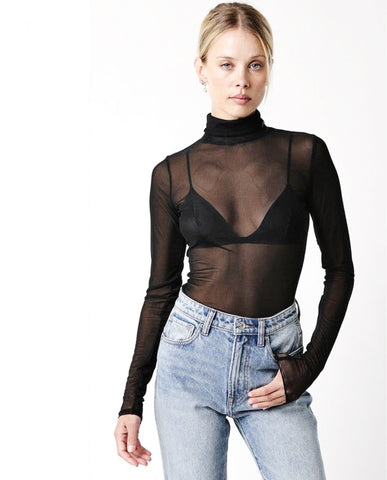 ivy mesh longsleeve top