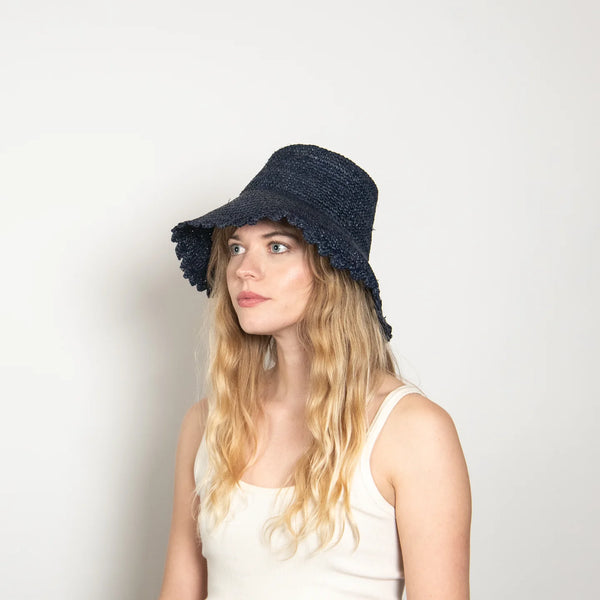 lacey raffia bucket