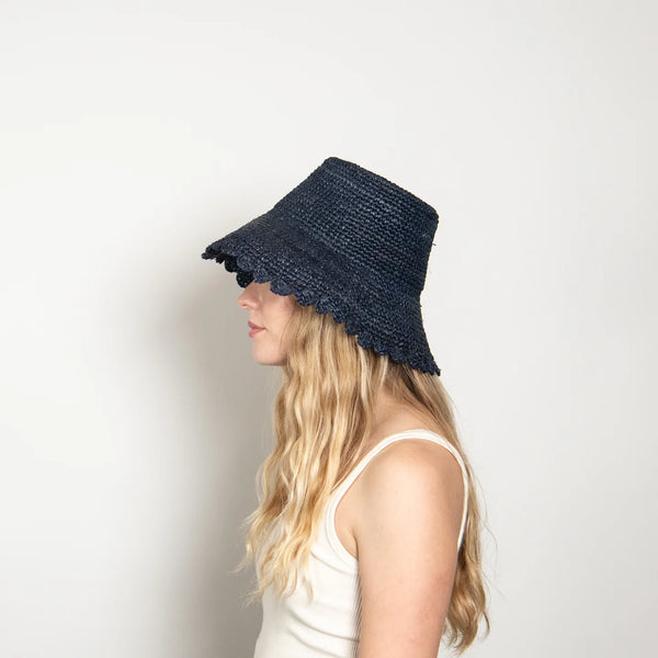 lacey raffia bucket