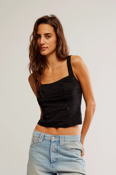 full bloom eyelet cami