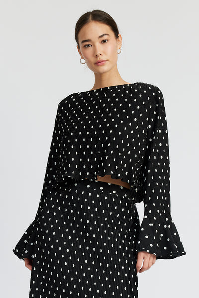 darlene polka dot top