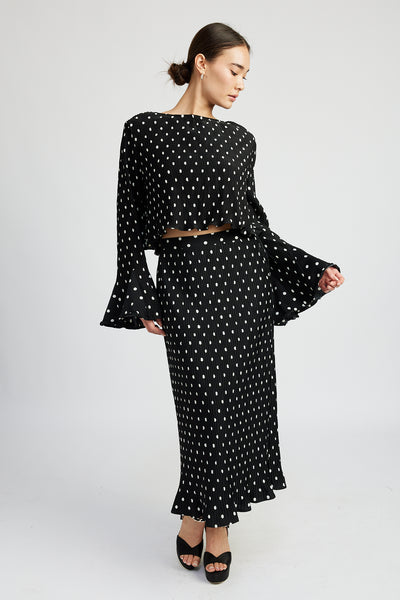 darlene polka dot top