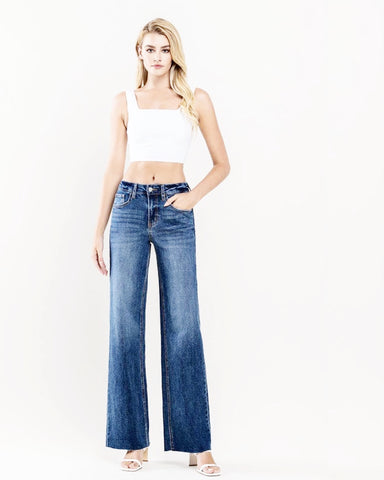 high rise loose jeans