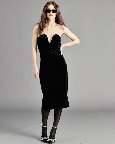 charlene velvet dress