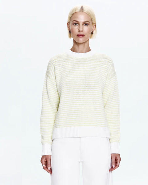 aura relaxed crew neck sweater