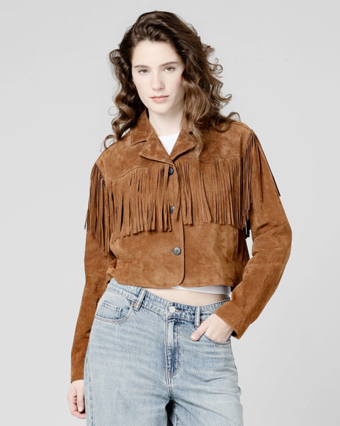 smoked paprika fringe jacket
