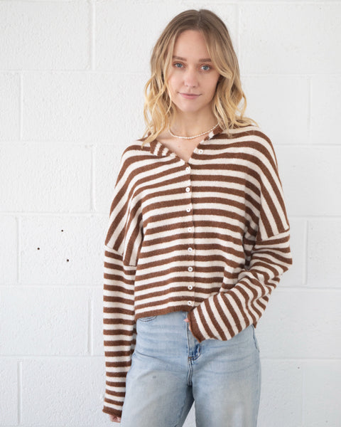 cabana striped piper cardigan