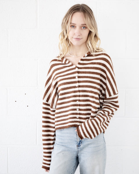 cabana striped piper cardigan