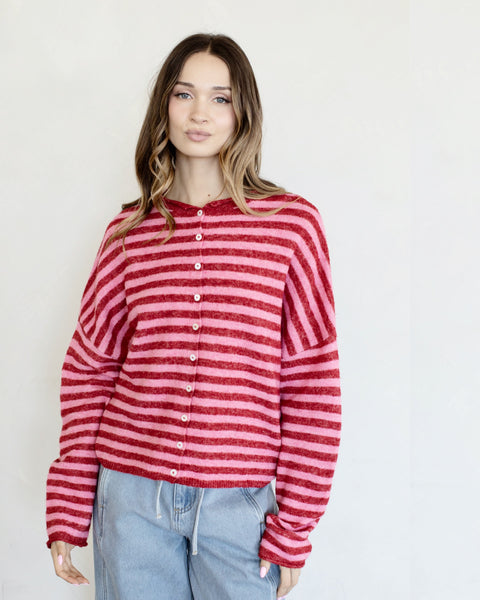 cabana striped piper cardigan
