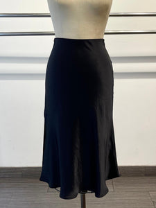 silk midi skirt