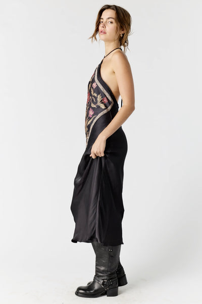 citrine midi dress