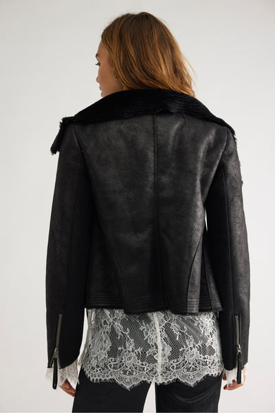 fourline shearling aviator jacket
