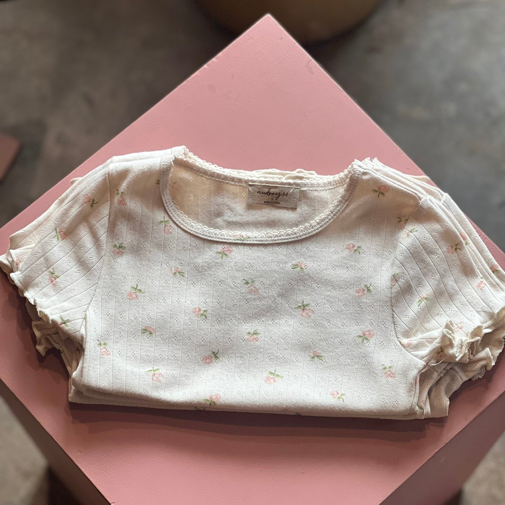 floral baby tee