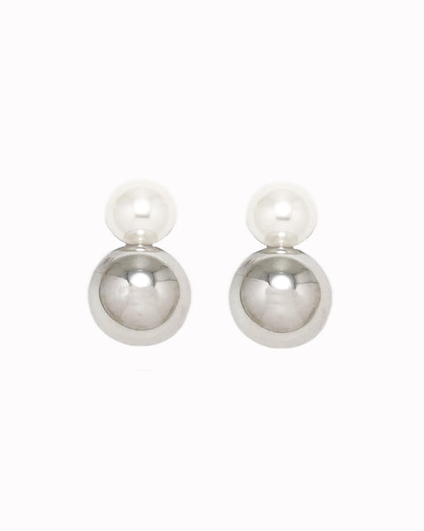 pearl sphere earrings