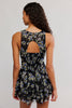 raven printed mini dress