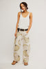 good luck printed jeans