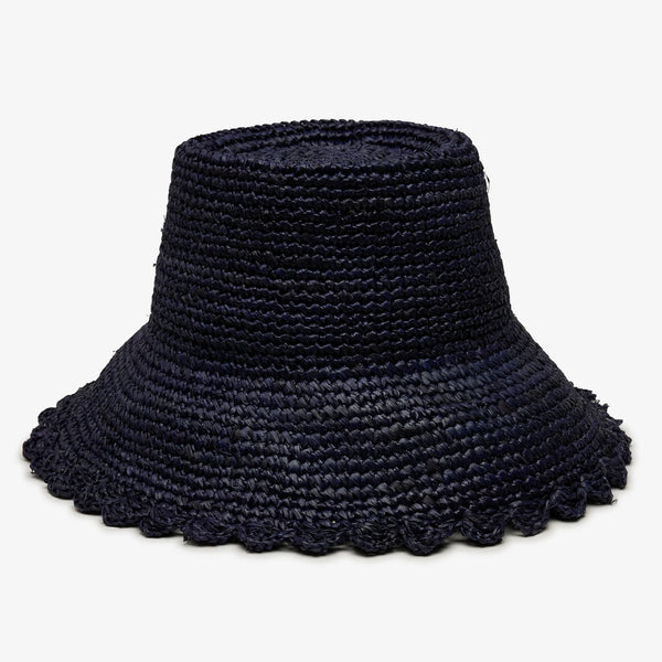 lacey raffia bucket