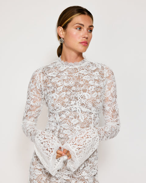 irina lace mini dress