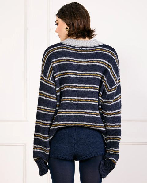 sutton striped sweater