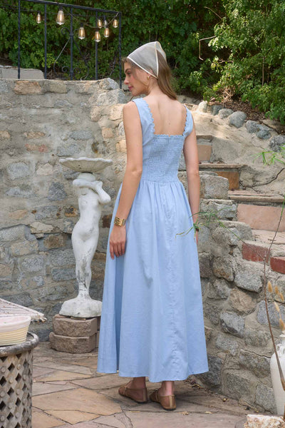 square neck corset midi dress