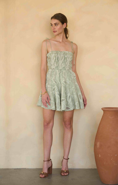 tiered mini dress