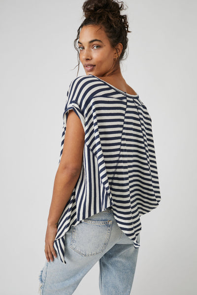 striped angel tee