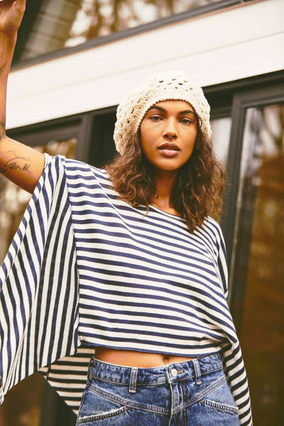 striped angel tee