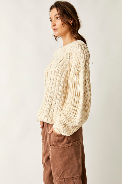 frankie cable knit sweater