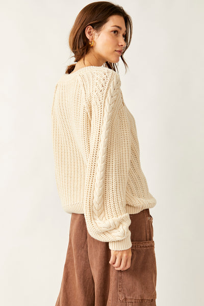 frankie cable knit sweater