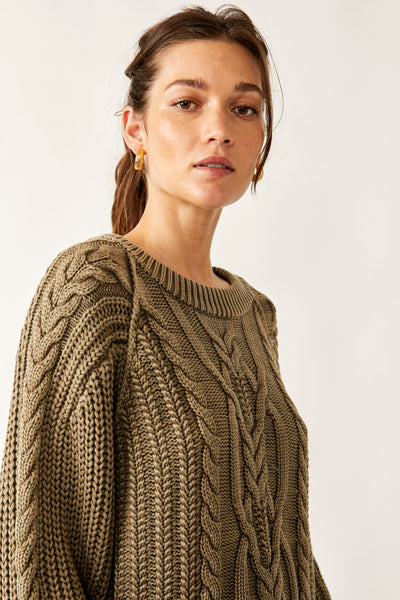 frankie cable sweater
