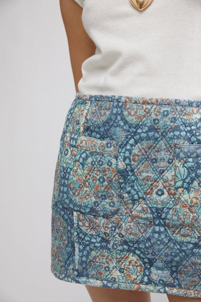 darla quilted mini skirt