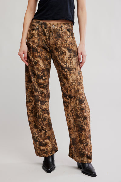 fable low rise printed jean