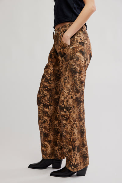 fable low rise printed jean