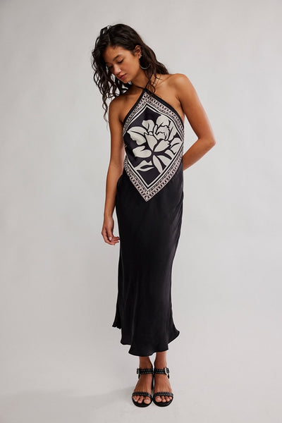 citrine midi dress