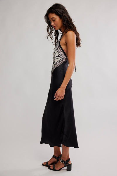 citrine midi dress