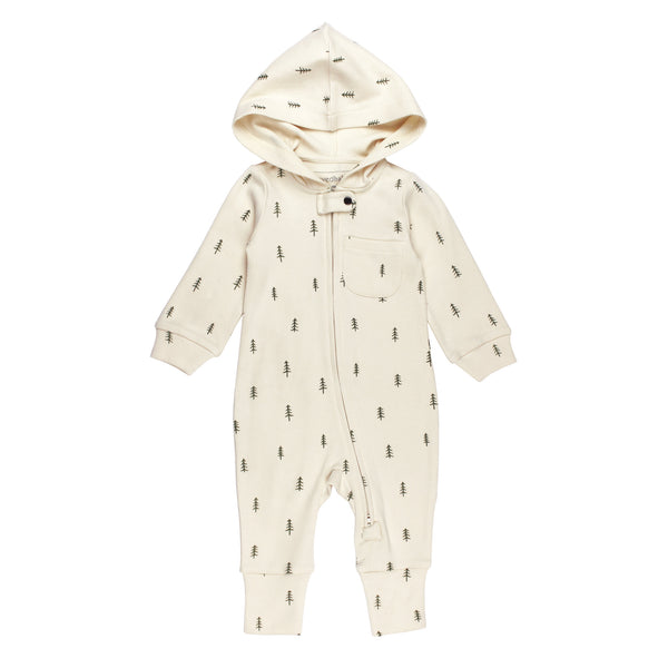 organic zipper romper