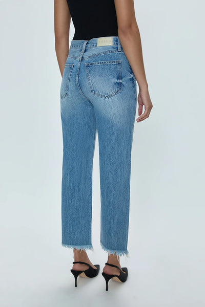 cassie distressed hem jeans