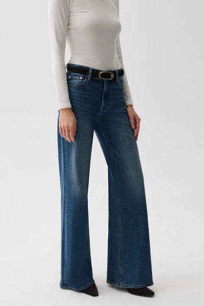 vivian mid rise wide leg jean